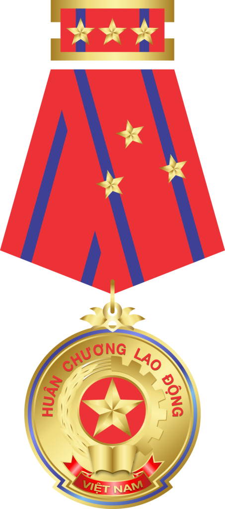 Huân chương Lao động
hạng nhì năm 2001, 2011