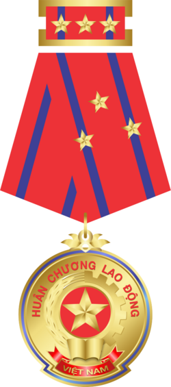 Huân chương Lao động
hạng ba năm 1987, 2005
