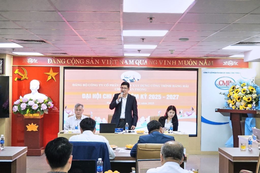 ĐẠI HỘI CHI BỘ VĂN PHÒNG CÔNG TY CỔ PHẦN TƯ VẤN XÂY DỰNG CÔNG TRÌNH HÀNG HẢI (NHIỆM KỲ 2025-2027)