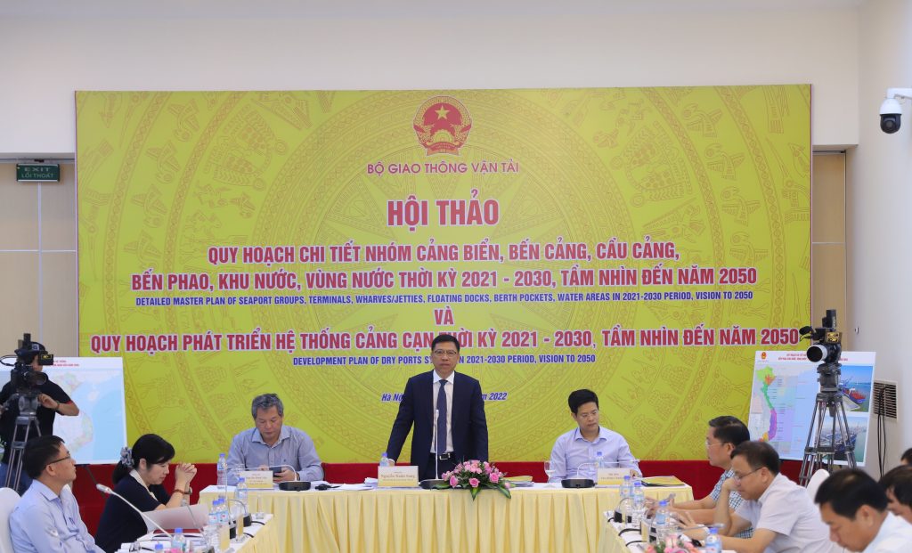 HỘI THẢO QUY HOẠCH CHI TIẾT NHÓM CẢNG BIỂN VÀ HỆ THỐNG CẢNG CẠN THỜI KÌ 2021-2030, TẦM NHÌN ĐẾN NĂM 2050