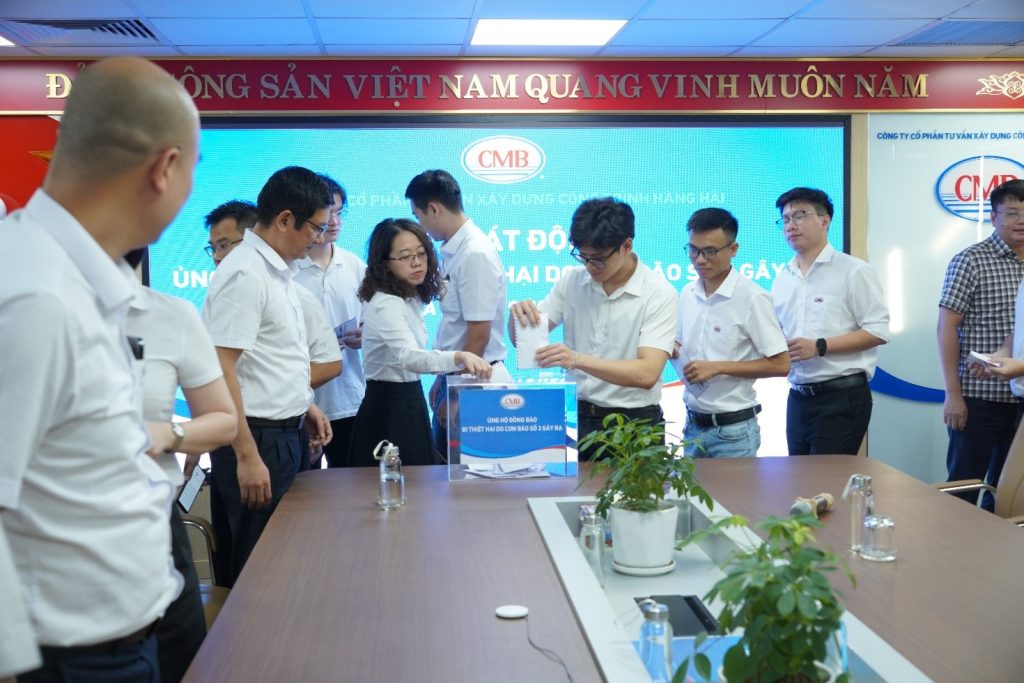 CMB PHÁT ĐỘNG ỦNG HỘ ĐỒNG BÀO KHẮC PHỤC HẬU QUẢ CƠN BÃO SỐ 3 (BÃO YAGI)